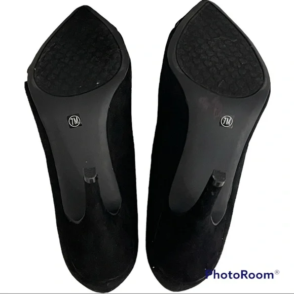 Chinese Laundry Black Pointed Toe Pencil Heels - Picture 3 of 6